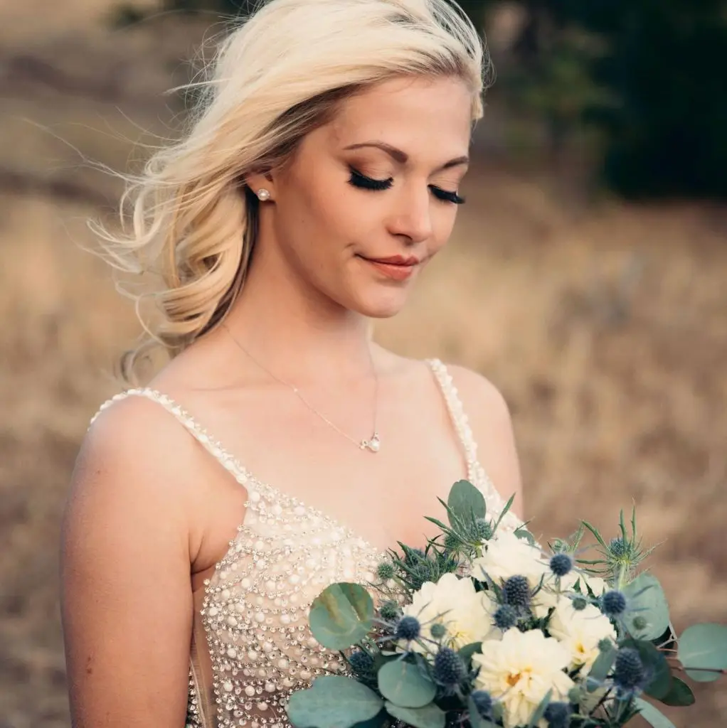 wedding hair stylist Colorado - bridal updo by PLC Mobile Beauty